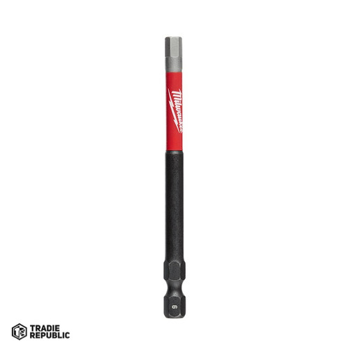 48324592 Milwaukee Shockwave Power Bit Hex 6mm 89mm (3-1/2")